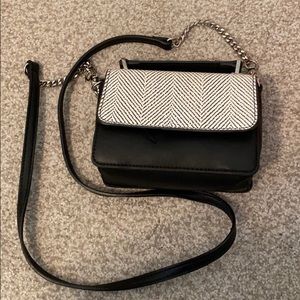 Black and White Christian Siriano Crossbody